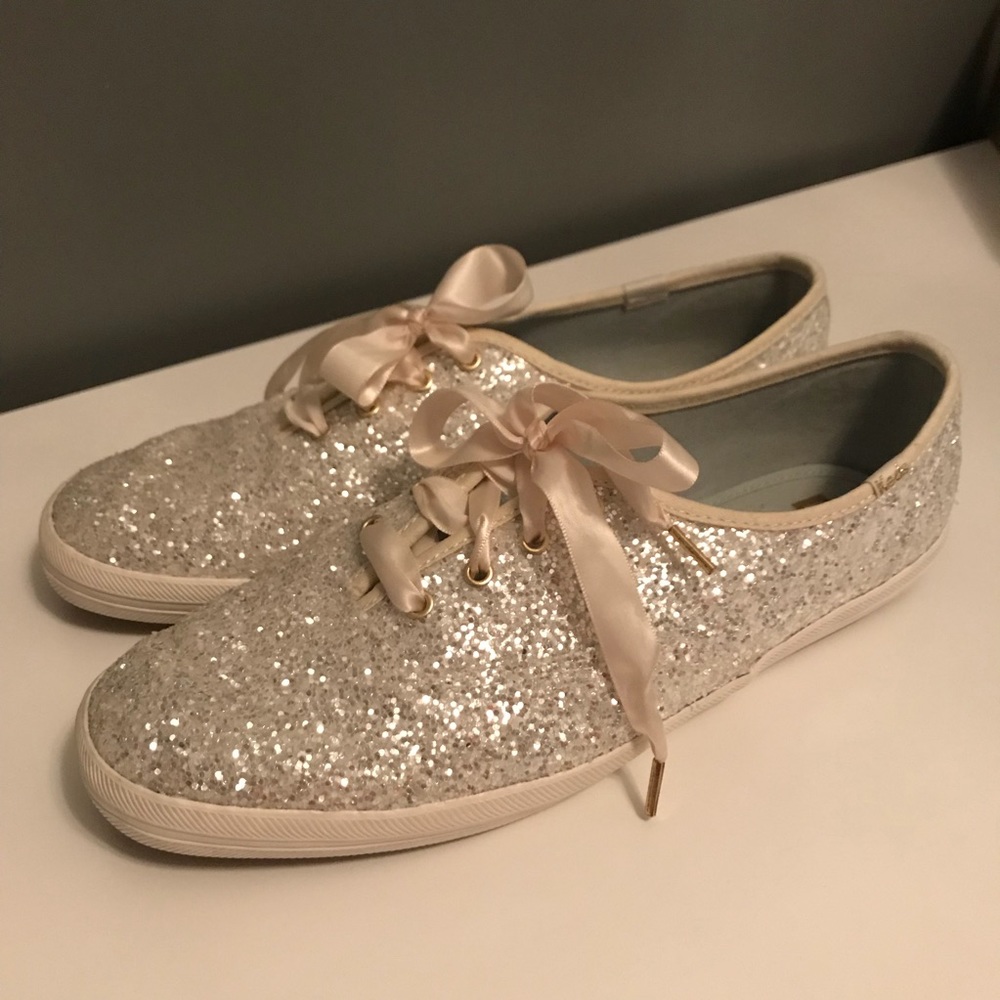 keds for kate spade new york glitter sneakers